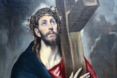 32A Christ Carrying the Cross - El Greco 1580s - Robert Lehman Collection New York Metropolitan Museum Of Art